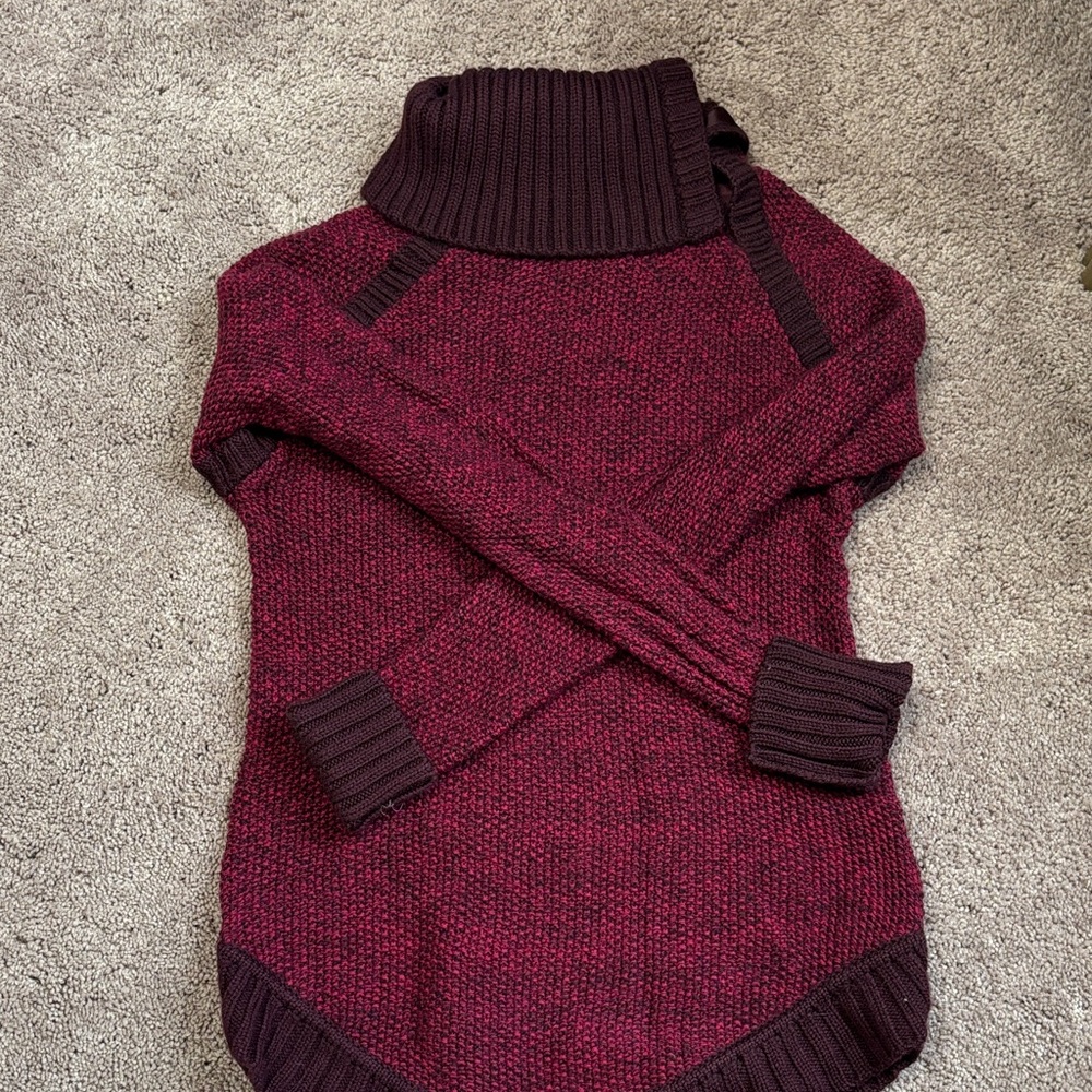 lululemon athletica Maroon Cowl Neck Sweater